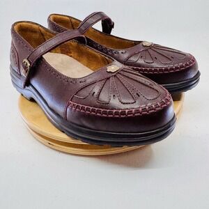 Dr Comfort Paradise Mary Jane Women's 12 Burgundy Leather Orthopedic Shoes